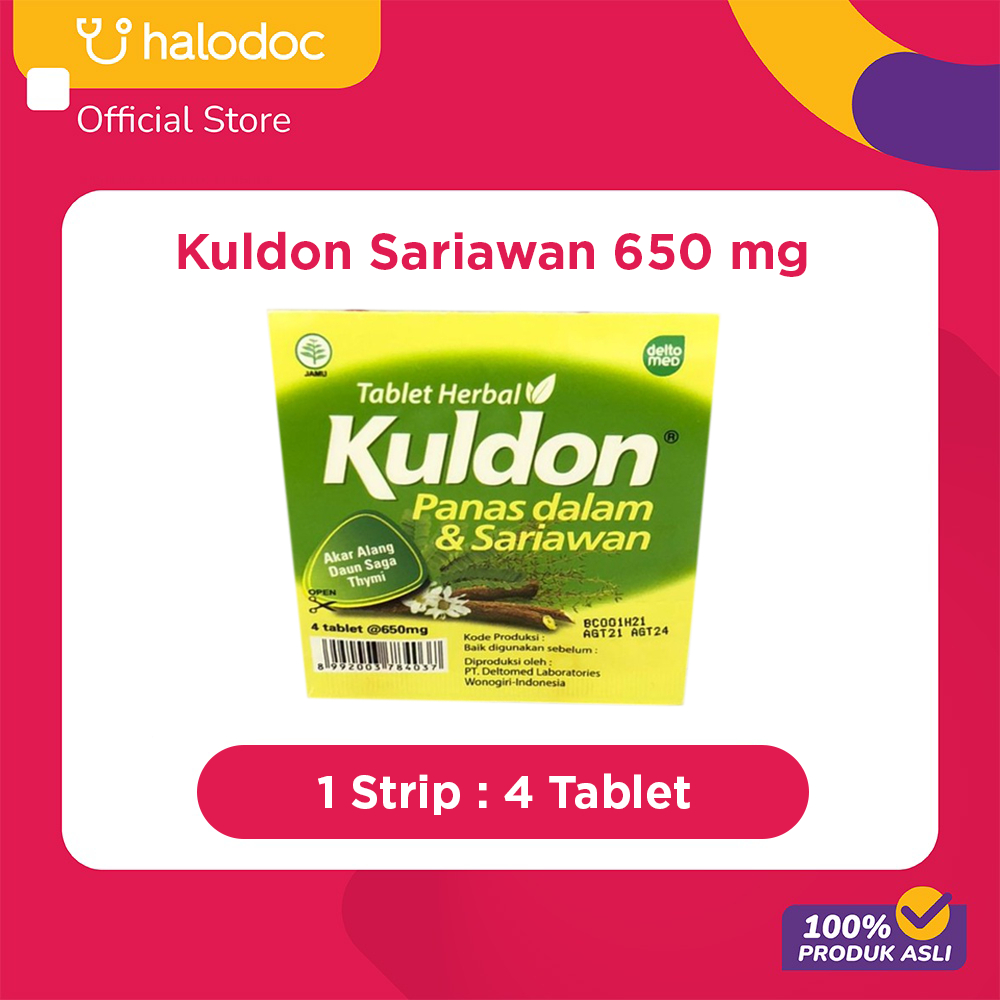 Kuldon Sariawan 650 Mg 4 Tablet