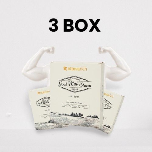 

Etawarich 3 Box - Susu Kambing Original Atasi Asam urat Nyeri Sendi dan Tulang Rematik | mengandung skygoat & gomars BPOM | Premium Murni Tanpa Gula Bebas Lemak Menjaga Kepadatan Tulang Kesehatan Tulang Masalah Pernapasan Tinggi Kalsium Protein