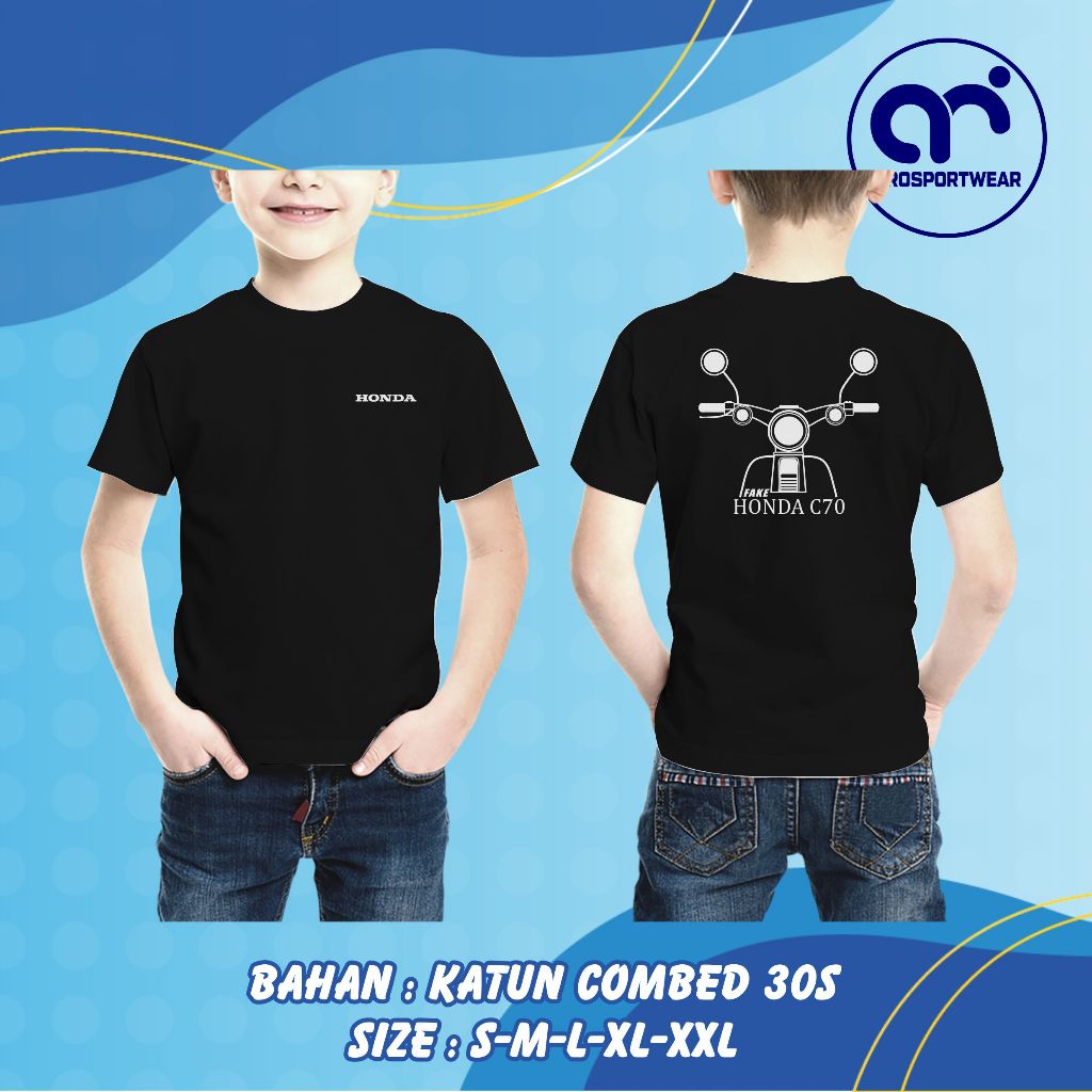 Kaos Anak Honda C70 Premium BISA BAYAR DITEMPAT (COD)