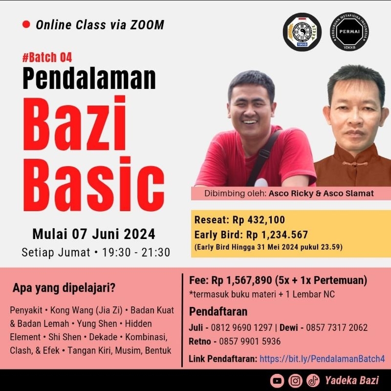 

Paket Belajar Pendalaman Bazi Basic