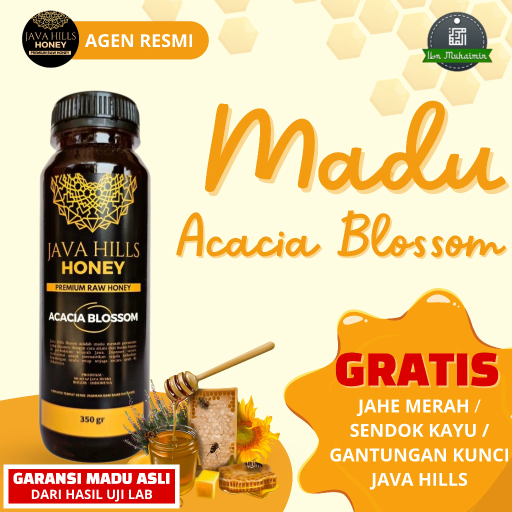 

Madu Java Hills Acacia Blossom 350 gram / Premium Raw Honey