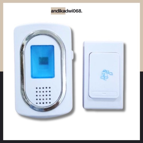 [PROMO] BEL PINTU WIRELESS / Bel Pintu Otomatis Tanpa Kabel Doorbell Chime Wireless