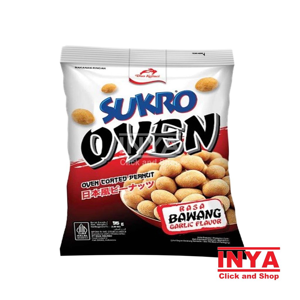 

Sukro Oven Rasa Bawang 11gr - Oven Coated Peanut - Garlic Flavour