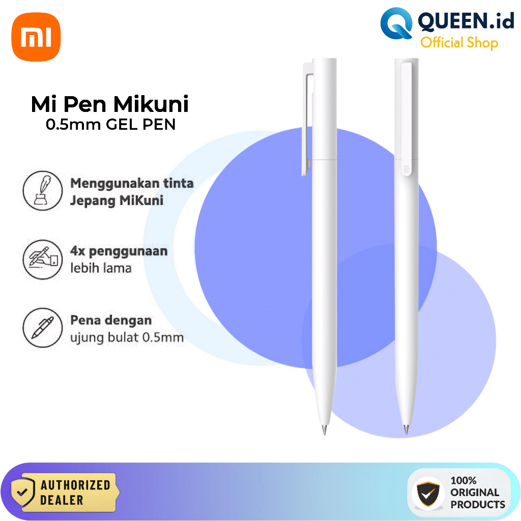 

Xiaomi Mi PEN Mikuni GEL 0.5mm - Pulpen Xiaomi Gel No Cap Black ink