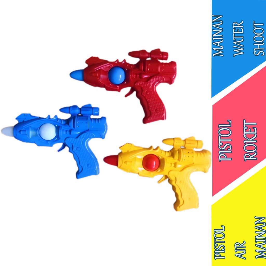 Pistol Bunyi Maianan Anak-Anak - Pistol Roket - Pistol Plastik Mainan - 1pcs