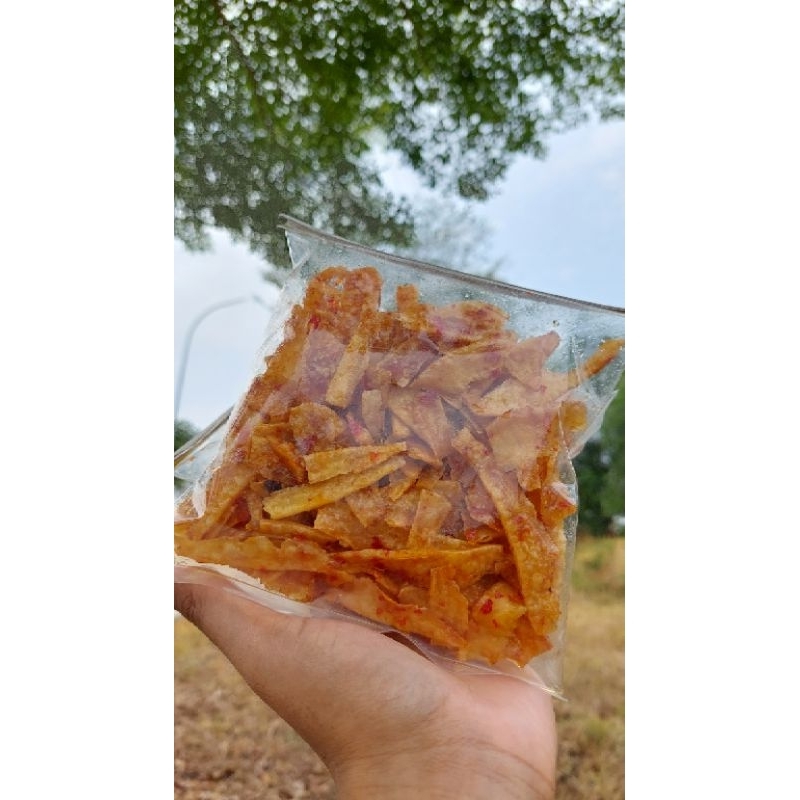 

kripik manggleng pedas manis/ori 100g