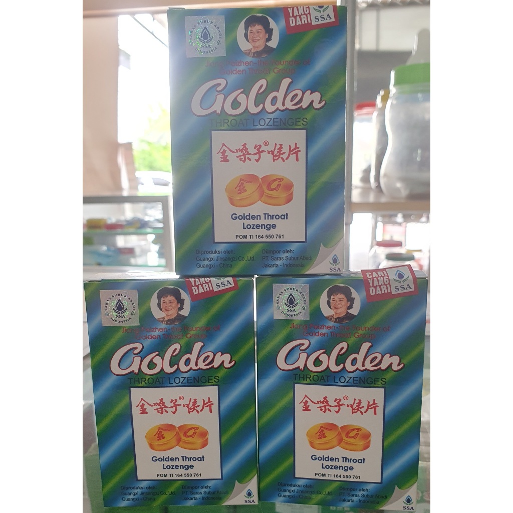 

Golden Throat Lozenge - Obat permen pereda sakit tenggorokan