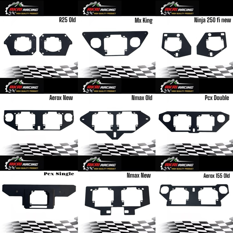 Breket Lampu Biled Projie Ukuran 2.5 Inch Motor Aerox Old ,Aerox New ,Nmax Old ,Nmax New ,Pcx ,Ninja