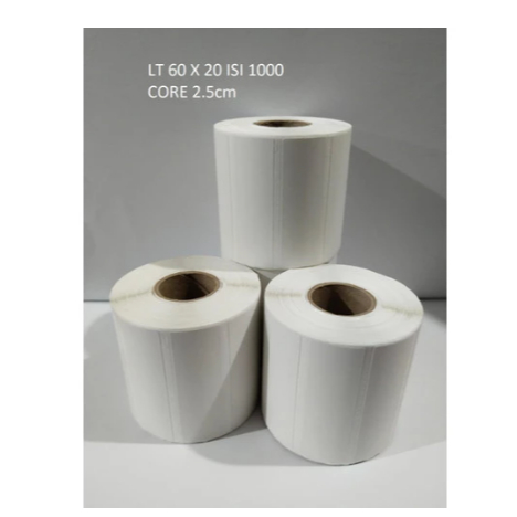 

Label Sticker Thermal Barcode 60x20 ( 1000 Pcs Core 1")