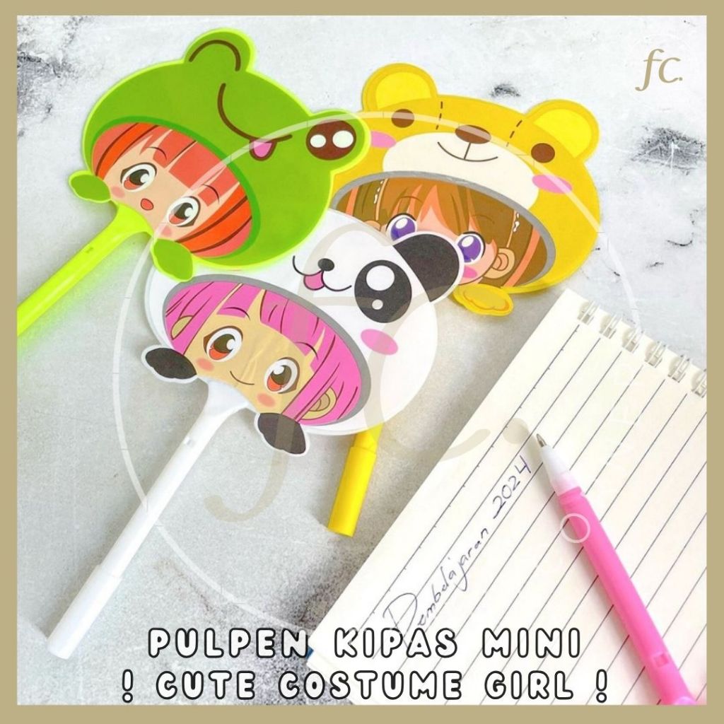 

Pen / Pulpen Gel Tinta Biru Kipas Motif Kostum Hewan Binatang Mini Animal Cute Hewan Cewe Sweet Girl Costume PGK-1235 Fancy Stationery Gift Alat Tulis Lucu Harga Grosir Ready COD