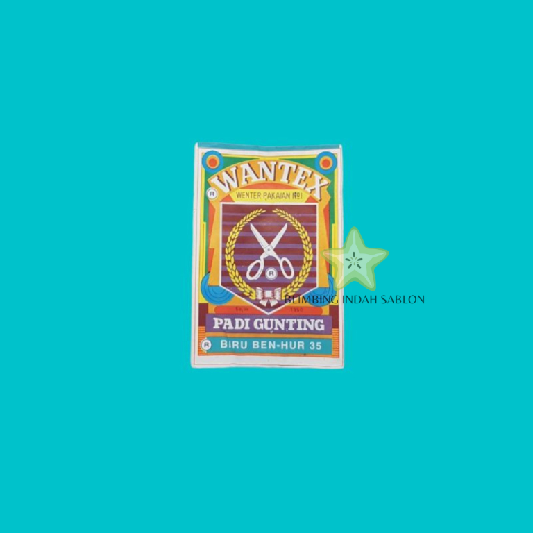 Wantex Biru Benhur BLIMBING INDAH SABLON MALANG Best Quality Wenter Padi Gunting Pewarna Textil Tie 