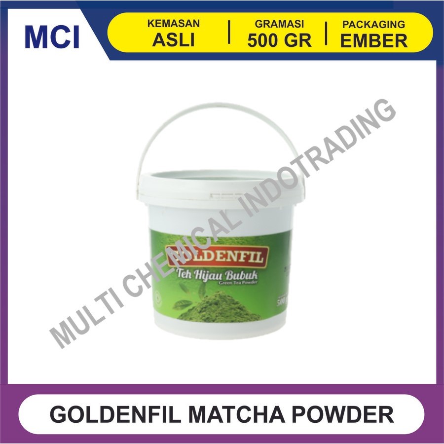 

PURE MATCHA POWDER GOLDENFIL 500 GR / MATCHA PREMIUM / BUBUK GREENTEA