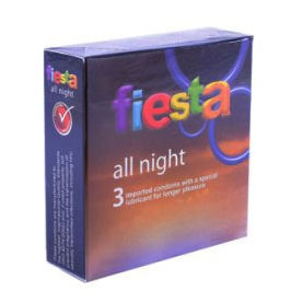 FIESTA KONDOM ALL NIGHT / NEON /BOX 3 PCS