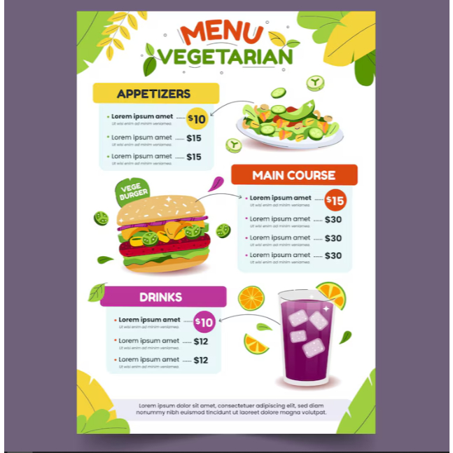 Cetak Menu Makanan Resto Warung Makan Cetak Menu Makanan A4 Art Carton
