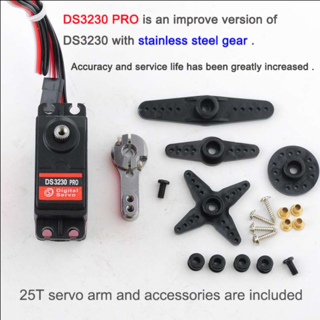 Servo DS 3230 Pro Metal gear Digital servo waterproof 4.8v - 6.8v Servo DS3230