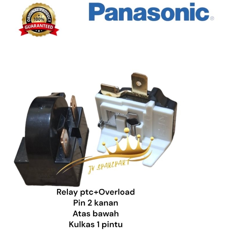 1 Set Relay Pin 2 Kanan Kulkas PANASONIC 1 Pintu ptc+overload