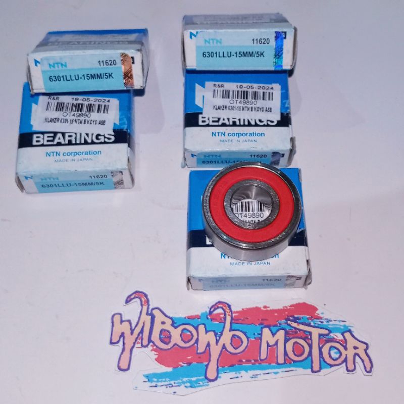 KLAKER LAHER BEARING 6301-15MM 6301-15 6301 2RS-15MM NTN BB
