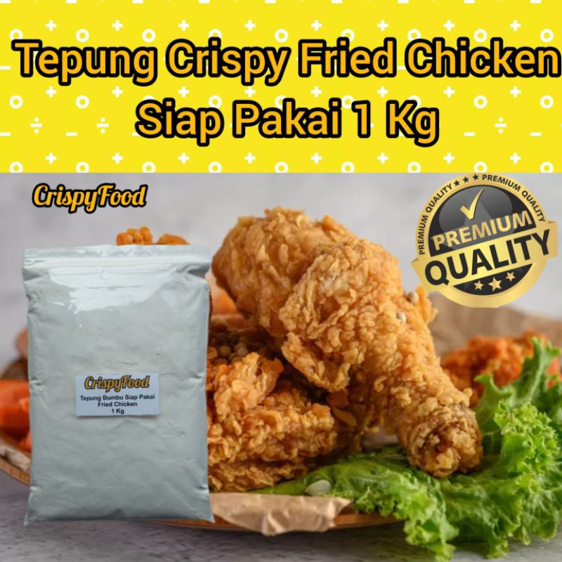 

Tepung Crispy Fried Chicken Siap Pakai 1kg