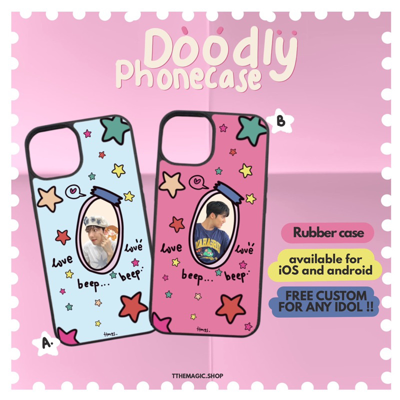 DOODLY PHONECASE CUSTOM IDOL KPOP