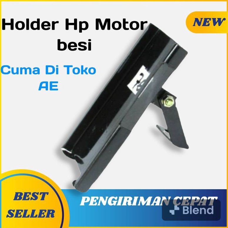 Top Produk holder hp motor plat besi phone holder stang spion universal murah