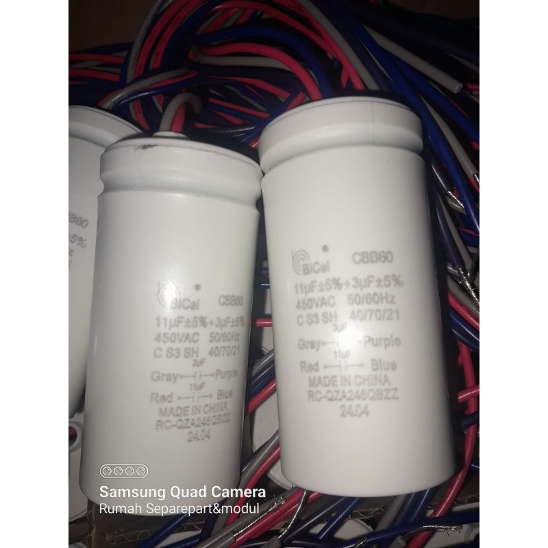 CAPASITOR BICAI CBB60 11+3UF ORIGINAL SHARP