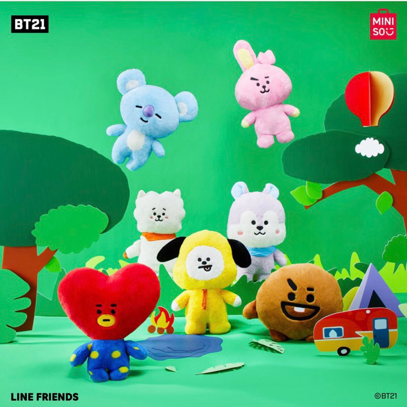 Miniso x BT21 // miniso // BT21 // miniso BT21 // BTS // RJ KOYA SHOOKY MANG CHIMMY TATA COOKY