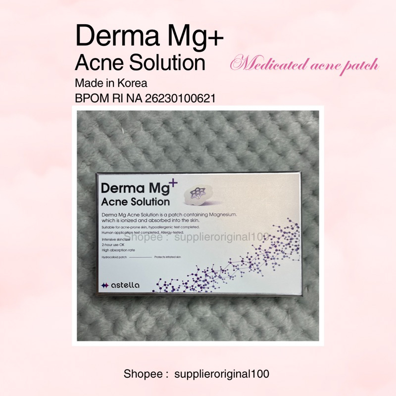 Derma Mg+ Acne Solution Acne Patch Medicated Obat Jerawat Patch Jerawat Ampuh