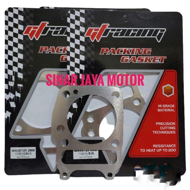 PROMO PAKING PACKING GASKET BLOK GF RACING KHARISMA SUPRA X 125 KPH 1MM 2MM 3MM