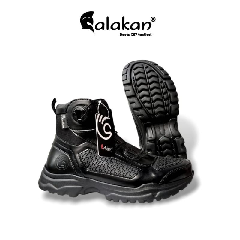 sepatu pdh PDL tali putar model libra pendek terbaru kulit sapi premium great a sepatu tactical ankl