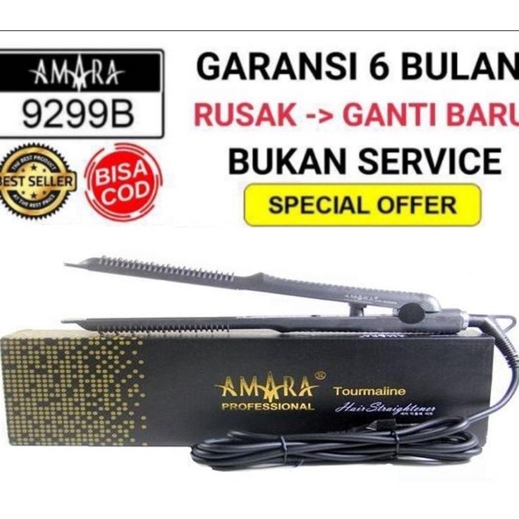 CATOK AMARA 1 ORIGINAL TERMURAH CATOK AMARA 2in1 9299 B PROFESSIONAL 2 IN 1 CATOK LURUS MURAHCATOK LURUSCatokan Amara 2in1 9299 B Original Tourmaline 1   CATOK PENGLURUS RAMBUT  CATOK KERITING RAMBUT  CATOK LURUS