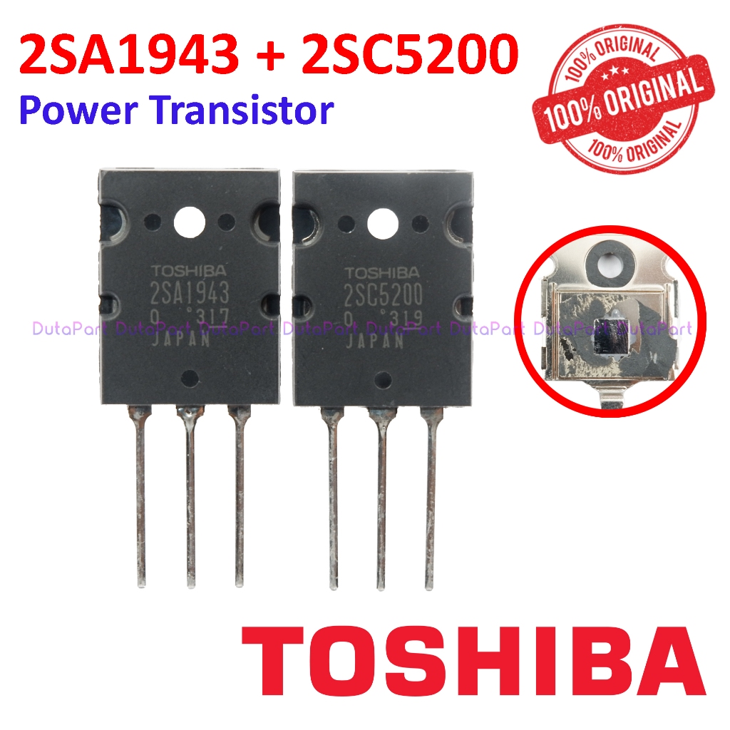 2SA1943 2SC5200 SET ORIGINAL TOSHIBA JAPAN Power Transistor A1943 C5200 A 1943 C 5200