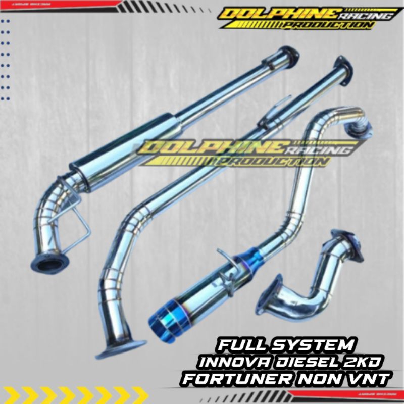 Knalpot full system innova diesel 2KD, fortuner non vnt