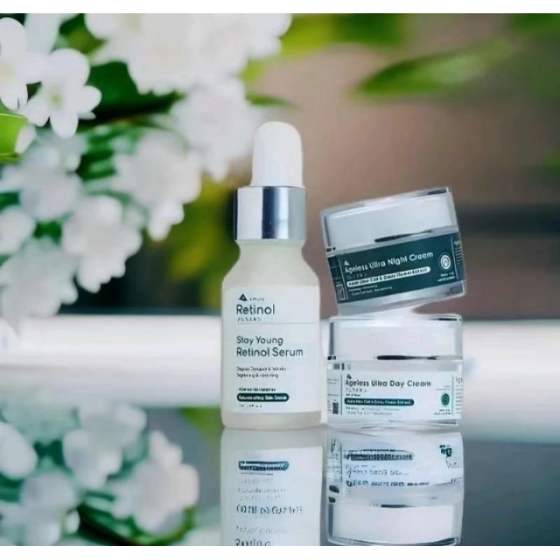 COD Amura cream siang malam free retinol