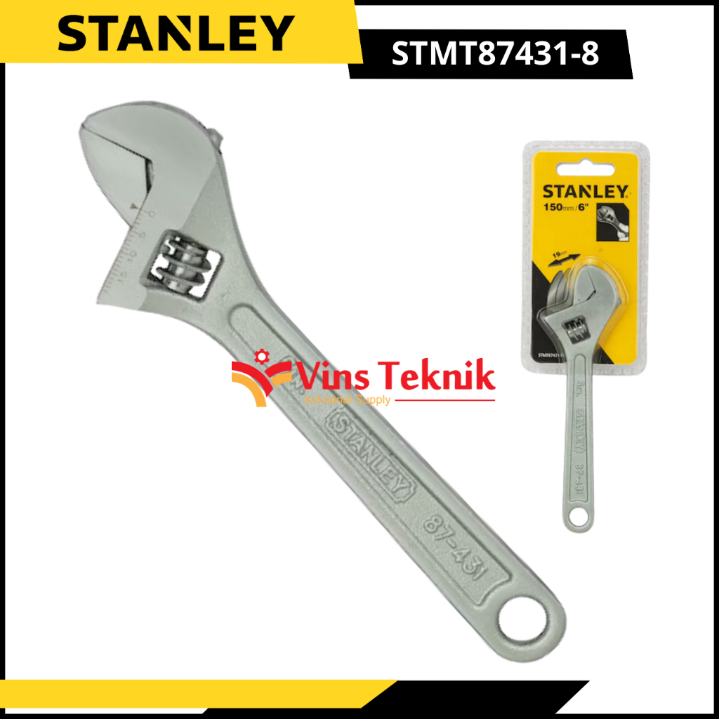 Kunci Inggris 6 Inch Stanley STMT87431-8 6" Adjustable Wrench