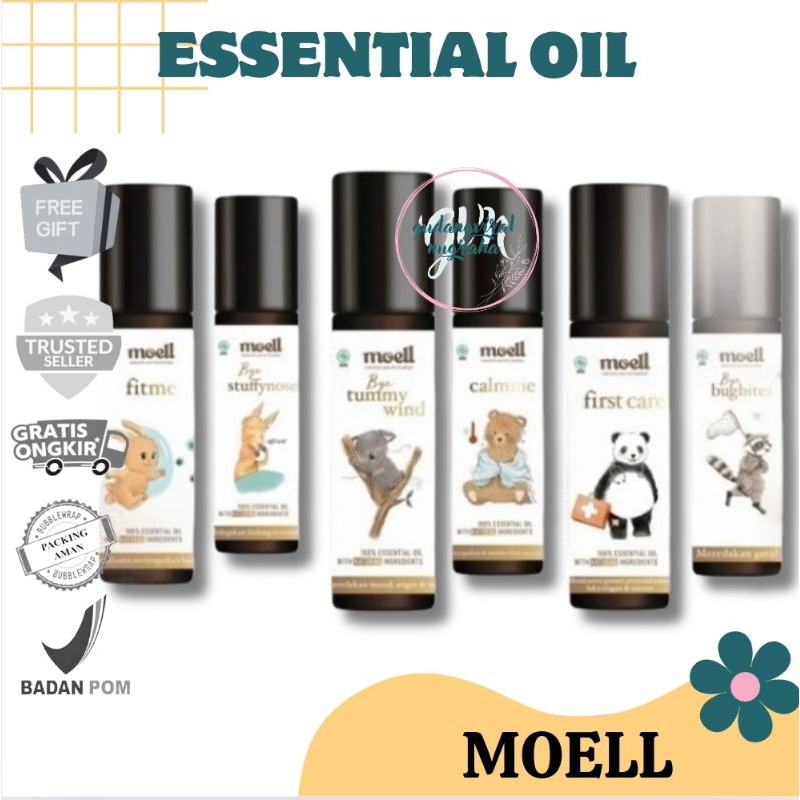 ~GVN~ MOELL NATURAL ESSENTIAL OIL BYE BUGBITES | ESSENTIAL OIL FIRST CARE | ESSENTIAL OIL CALMME | E