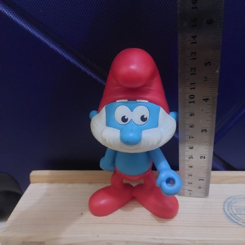 COD Pajangan Dashboard Mobil Mainan Figure Smurf Papa Smurf Ukuran Besar