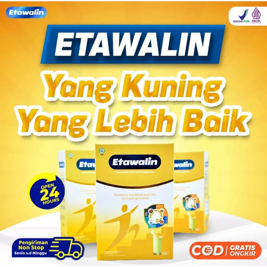 

Etawalin isi 3 BOX- Susu Etawa Ampuh Atasi Permasalahan Tulang dan Sendi