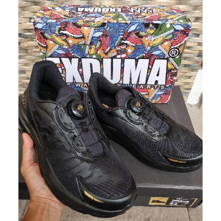 HOT SALE SEPATU EXDUMA TALI PUTARSEPATU EXDUMA RACING BLACK POTENZIO ORI