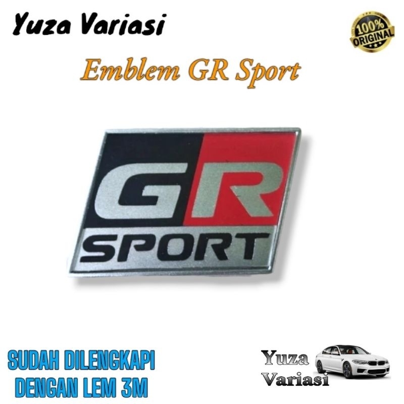 EMBLEM GR SPORT TOYOTA / LOGO EMBLEM GR SPORT TOYOTA ORIGINAL