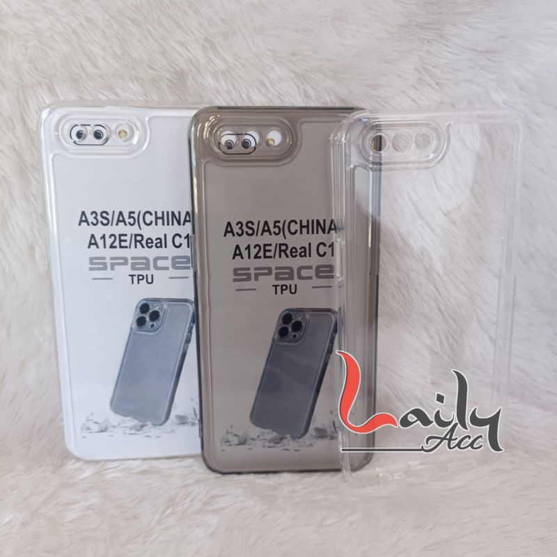 SOFT CASE SPACE CLEAR TRANSPARAN OPPO A3S/A5 SILIKON PROTECT CAMERA