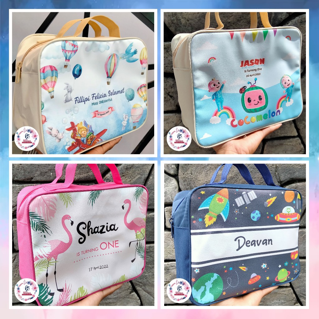 

2A BAG PREMIUM CUSTOM Tas Souvenir Ultah/Ulang Tahun/Happy Birthday/Party/Pesta/Anak Cewek Cowok/Tema Transportasi Kontruksi Terbaru