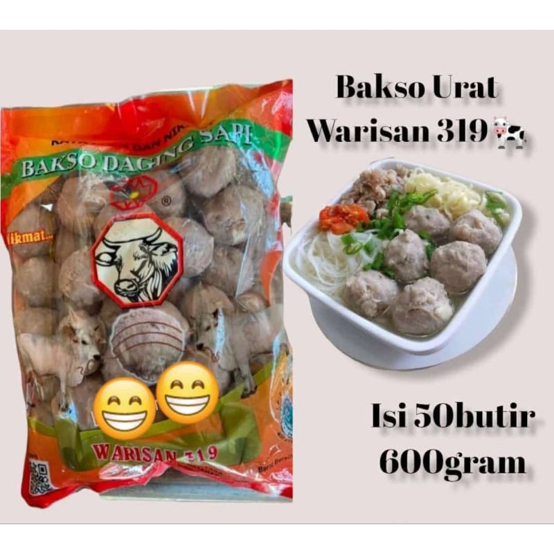 

Bakso URAT Warisan Isi 50 Butir 600gr | Baso Warisan 319 Daging Sapi