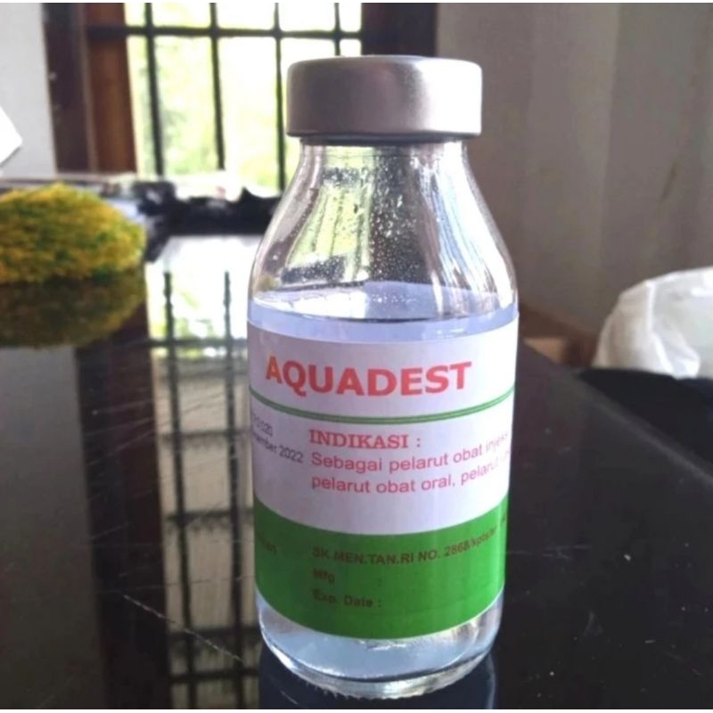 AQUADEST, pelarut obat injeksi dan oral.