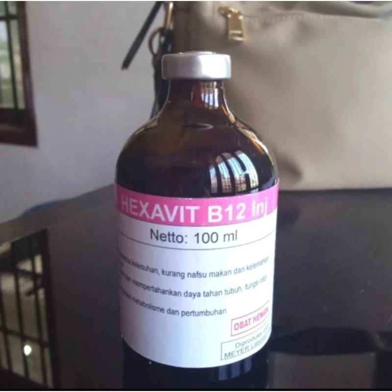 HEXAVIT B12 Inj vitamin B12 untuk hewan.