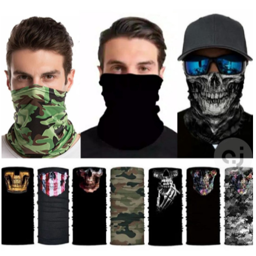 Bandana Masker Motif Random - Murah Meriah / Slayer Pria Motif