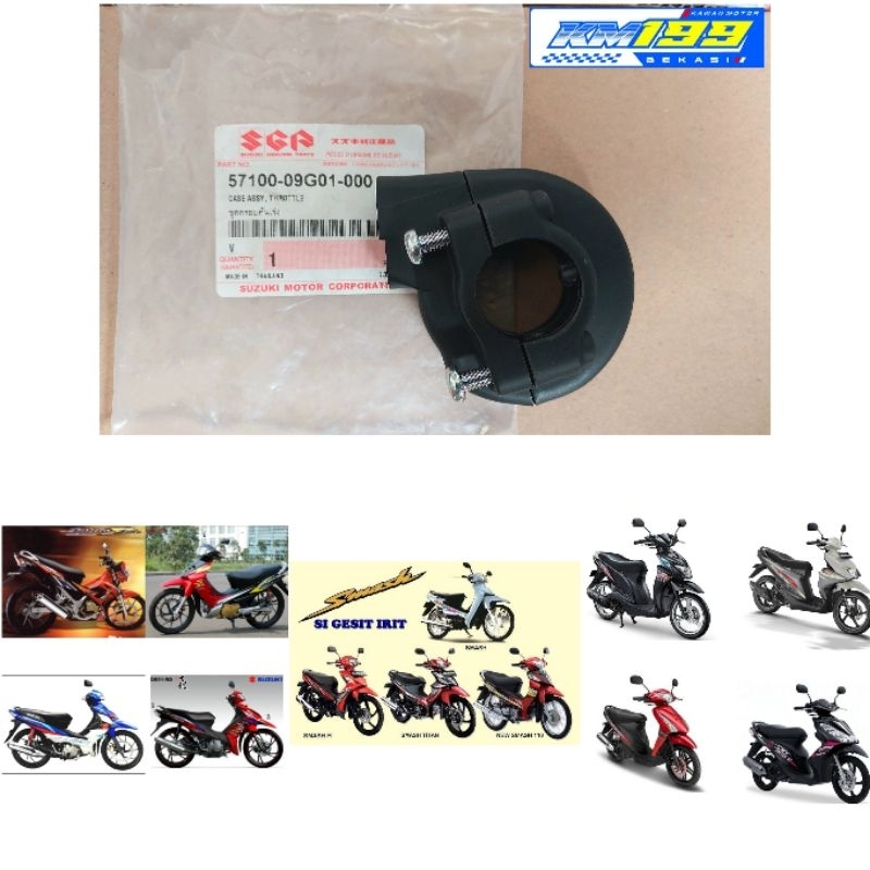 Holder Rumah Kabel Gas Suzuki Smash Shogun Satria FU CBU Nex Spin Skydrive Original SGP