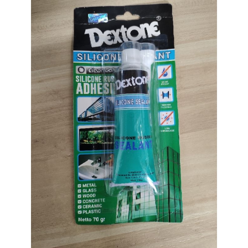 Lem Dextone Silicone Aquarium/Lem Kaca Rubber