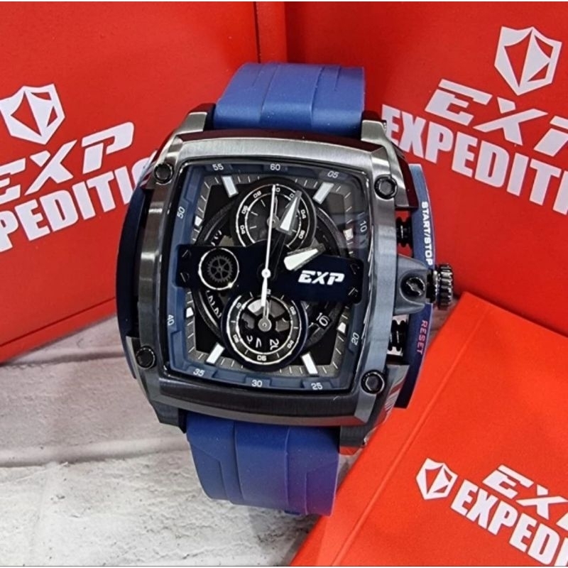 jam tangan pria original EXPEDITION E3008BC RUBBER STRAP