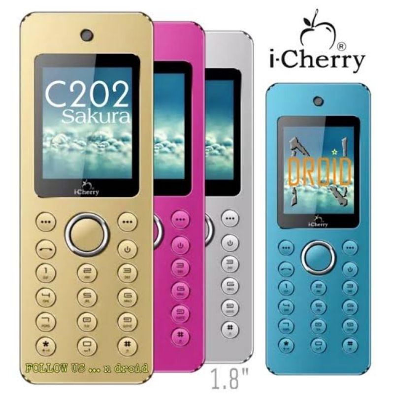 HP ICHERRY C202 SAKURA SUPER TIPIS PREMIUM PHONE ALUMINIUM ALLOY