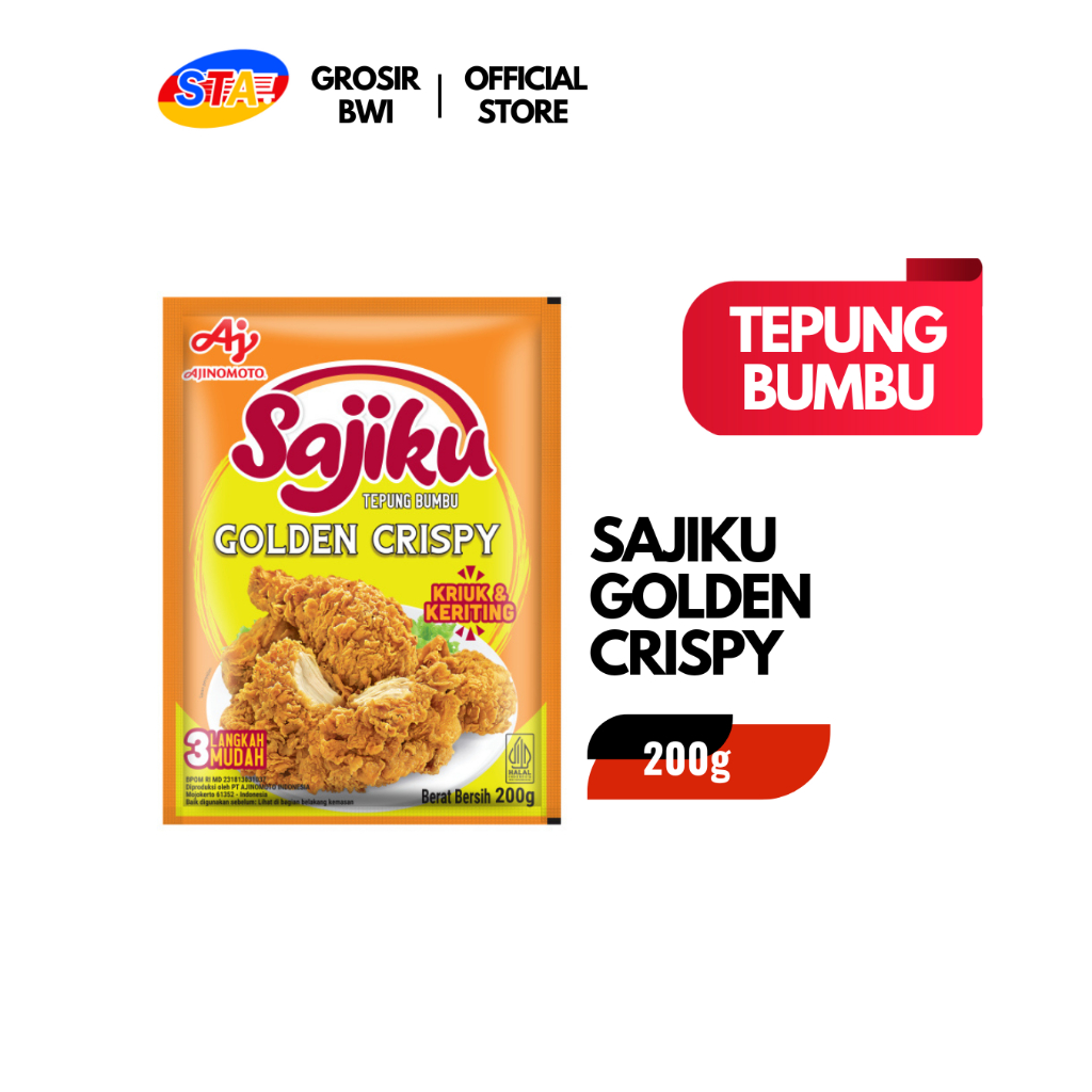 

[JATIM] SAJIKU GOLDEN CRISPY 200G | TEPUNG BUMBU